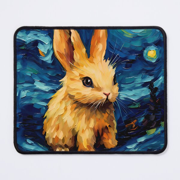 Item preview, Van Gogh inspired Bunny Starry Night designed and sold by Asevera.