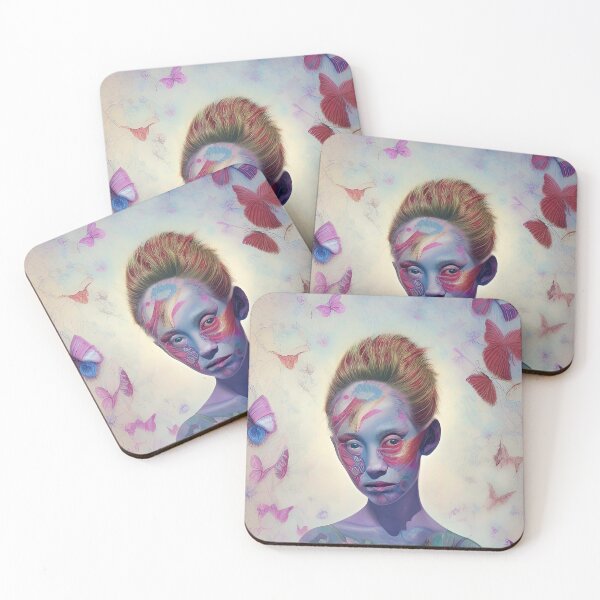 Item preview, Floral Alien Boy and Butterflies designed and sold by PlacidHinds.
