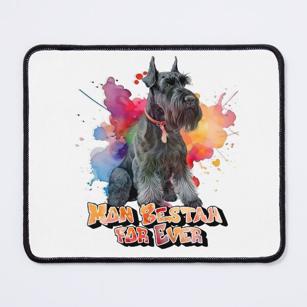 Item preview, Giant Schnauzer dog (Giant Schnauzer), My Bestah for ever, for lovers of working dogs or guard dogs, in French designed and sold by isaweb.