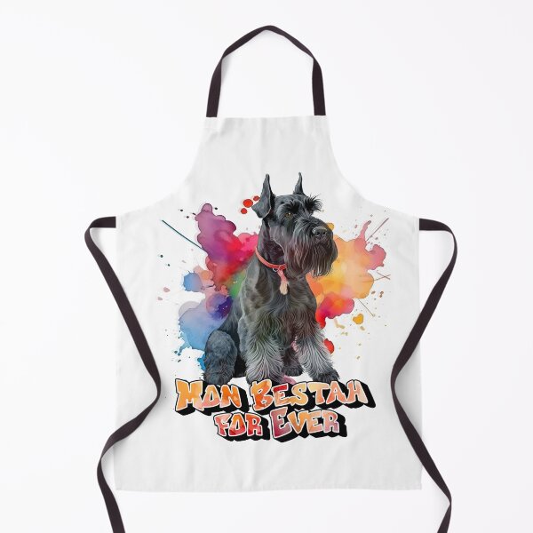 Item preview, Giant Schnauzer dog (Giant Schnauzer), My Bestah for ever, for lovers of working dogs or guard dogs, in French designed and sold by isaweb.