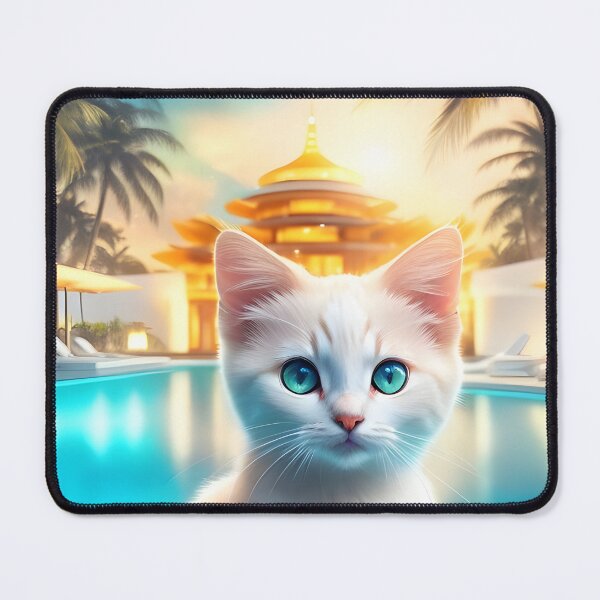 Item preview, Kitten Mila in Asian-Oriental holiday bliss designed and sold by YuniaMiyu.