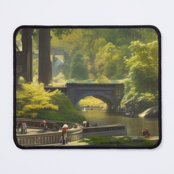 Item preview, Vintage Travel Poster Central Park New York City 7 designed and sold by RoyallyColorful.