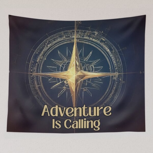 Item preview, Adventure is calling compass blueprint  designed and sold by TomFrontierArt.