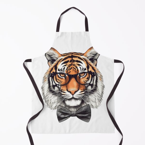 Item preview, Tiger wearing geeky glasses designed and sold by Quirkyaesthetics.