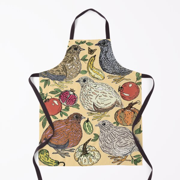 Item preview, Autumnal Quail, Pomegranates, and Gourds designed and sold by Quail and Friends.