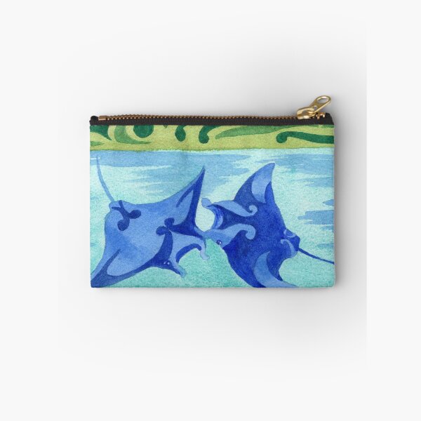 Item preview, Polynesian manta rays in Bora Bora's lagoon designed and sold by Andrea England.