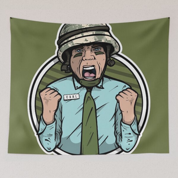 Item preview, Dammit Carl Veteran Illustration designed and sold by Fragoutdesign.
