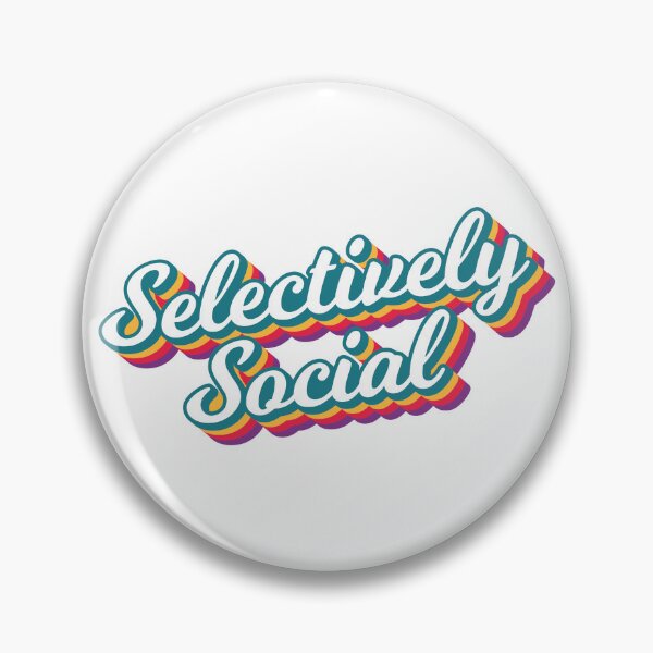 Item preview, Selectively Social | Introvert | Anti-Social Butterfly designed and sold by Hilali.