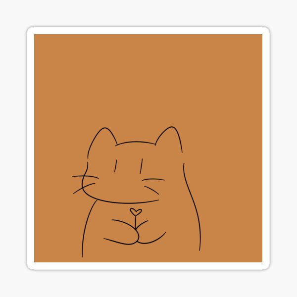 Vista previa del artículo con la obra «Gatito con un regalito», diseñado y vendido por Arturo-C.