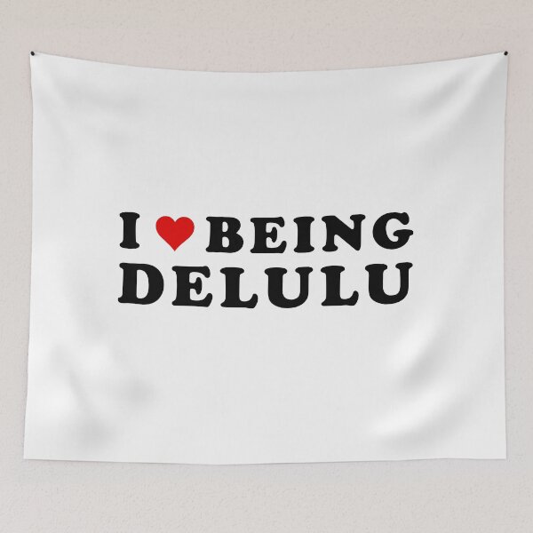 Item preview, I Heart Being Delulu designed and sold by roselens.
