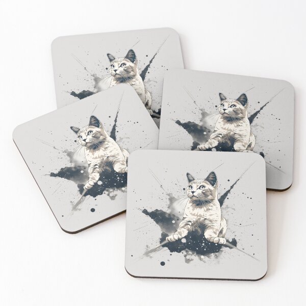 Item preview, White Cat designed and sold by RoosterRoots.