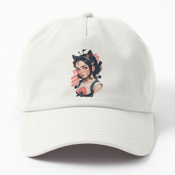 Item preview, Jeune femme avec des oreilles de chat designed and sold by Tea-Shirt-Break.