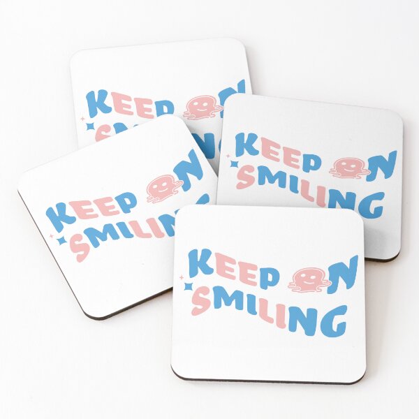 Item preview, Keep on Smiling bogo colorful text melting smiley face designed and sold by julexy.