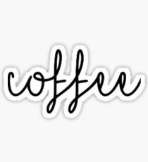 Script Coffee Sticker