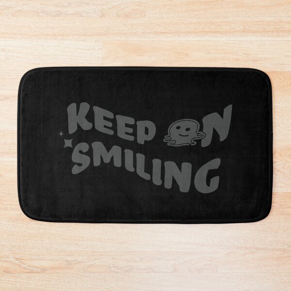 Item preview, Keep on Smiling black text melting smiley face designed and sold by julexy.