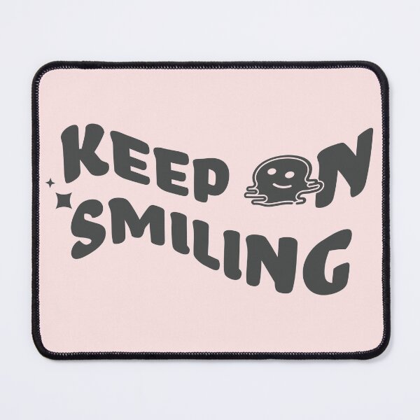 Item preview, Keep on Smiling black text melting smiley face designed and sold by julexy.