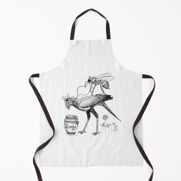 Item preview, Bee Riding a Bird with Honey Barrel - Sketch Humor designed and sold by GorinART.