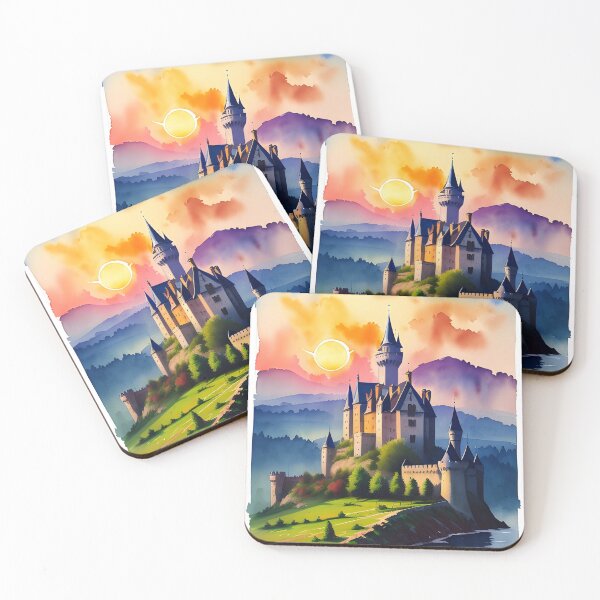Item preview, Medieval French Castle at Dawn designed and sold by Erika V..
