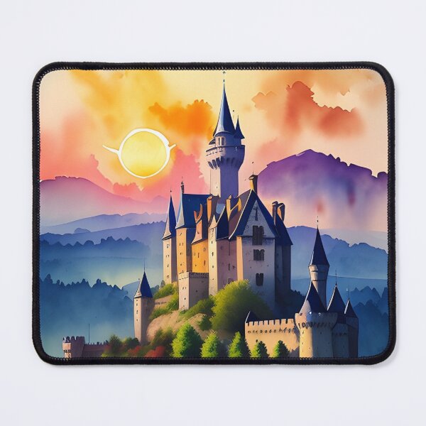 Item preview, Medieval French Castle at Dawn designed and sold by Erika V..