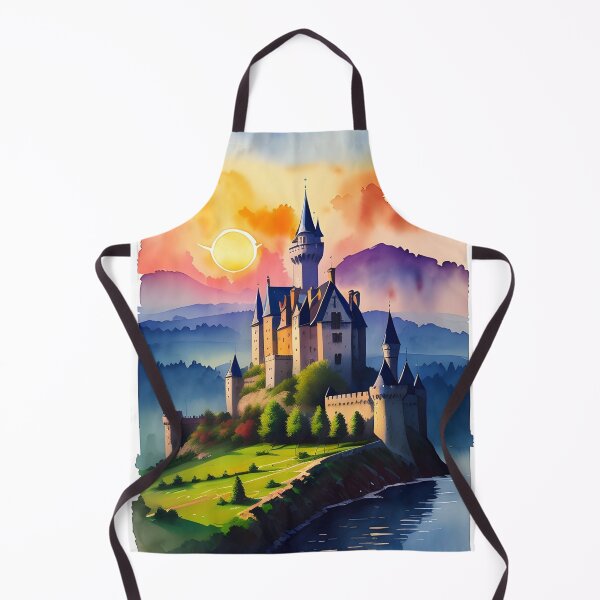 Item preview, Medieval French Castle at Dawn designed and sold by Erika V..