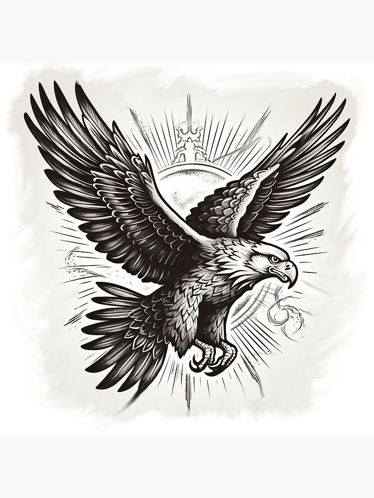 Old School Eagle Tattoo Art 23 | Poster