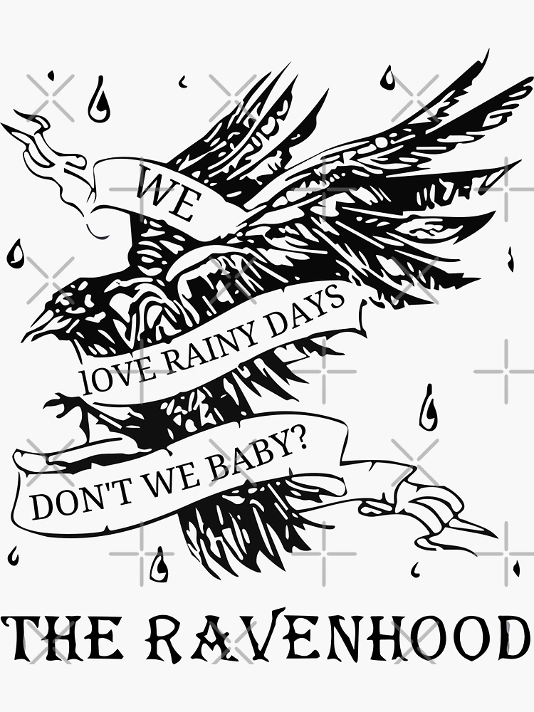 We Love Rainy Days Don't We Baby Sticker Flock Exodus 