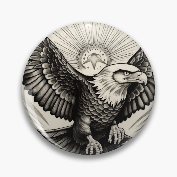 Item preview, Old School Eagle Tattoo Art 13 designed and sold by giggles-omg.