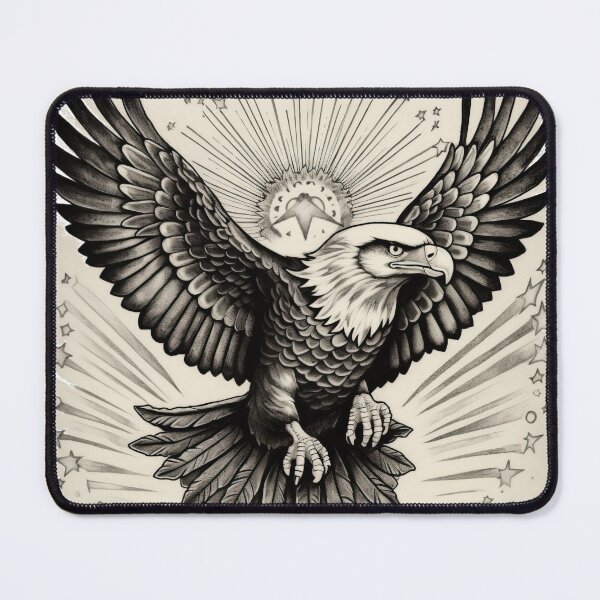 Item preview, Old School Eagle Tattoo Art 13 designed and sold by giggles-omg.