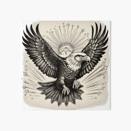 Eagle tattoo sticker 1 piece, size 12-19 cm - AliExpress