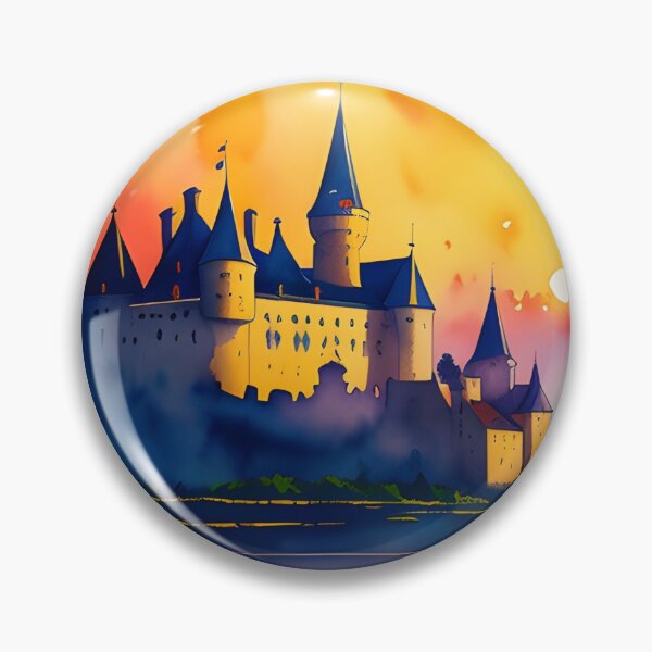 Item preview, Medieval French Castle at Dawn designed and sold by Erika V..