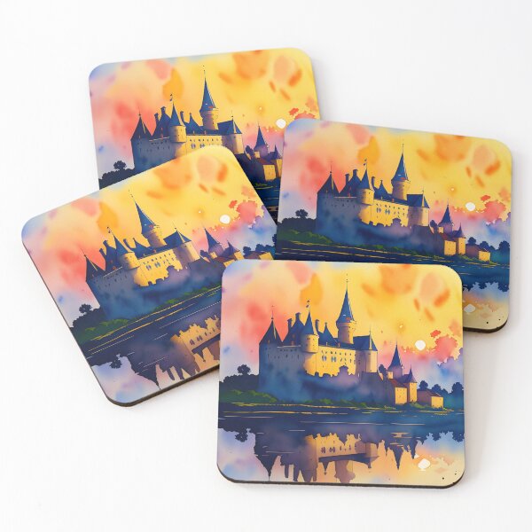 Item preview, Medieval French Castle at Dawn designed and sold by Erika V..