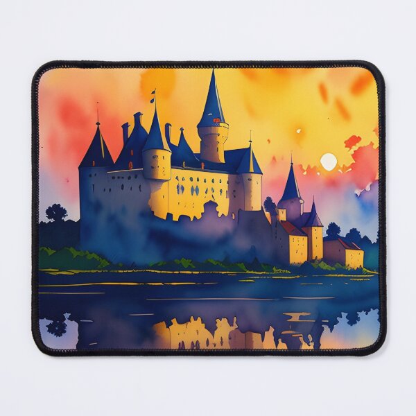Item preview, Medieval French Castle at Dawn designed and sold by Erika V..