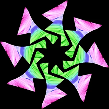 Artwork thumbnail, multicolored star by Meo Design