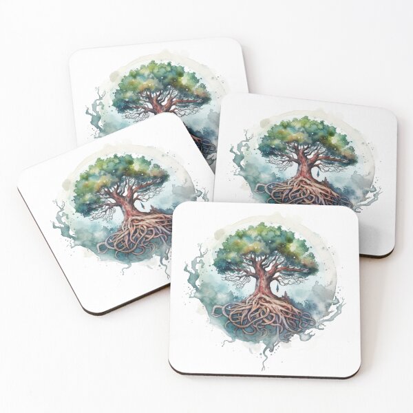 Item preview, Magic tree on the background of blots designed and sold by n0ksyy.