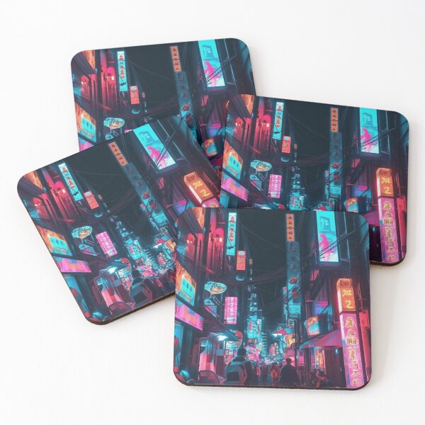 Item preview, Tokyo Nights: Cyberpunk Dreamscape of Neon City Lights designed and sold by OdysseyArtworks.