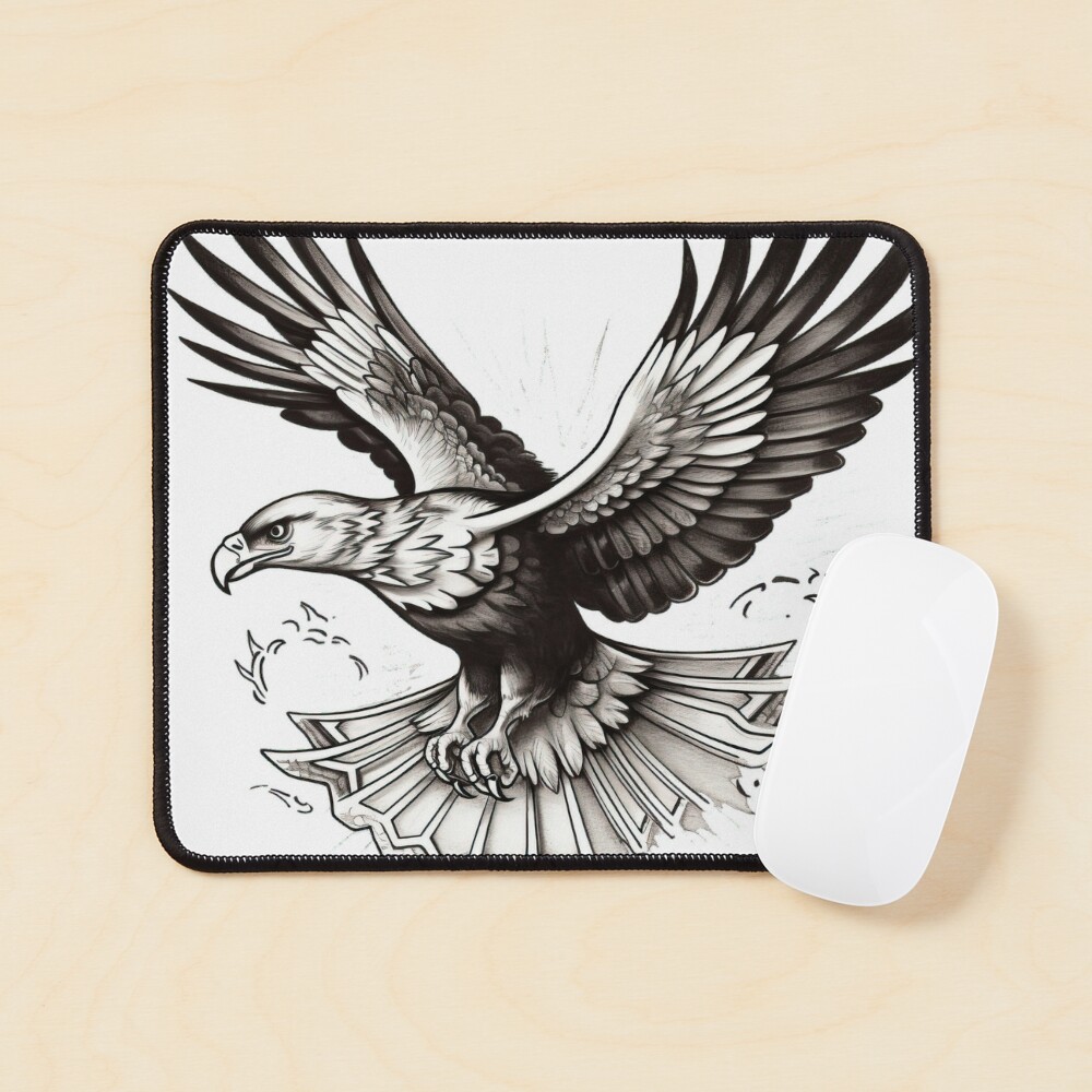 Eagle grabs lightning gifts wild animal tattoo Poster by Fleur et retro  couleurs pastels | Society6