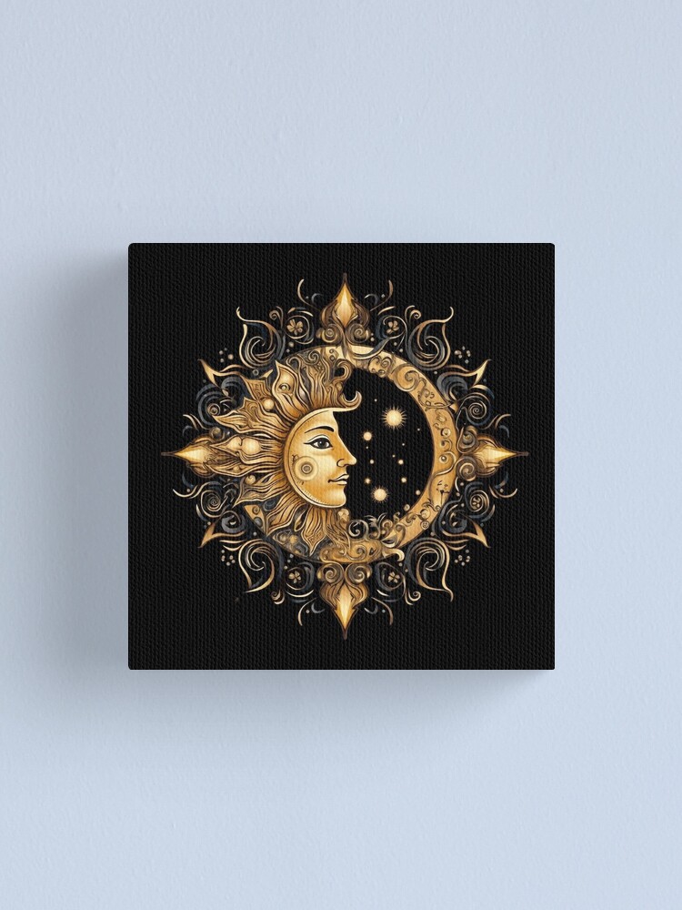 Jewelry Large Golden Solar Sun Magnet Brooch