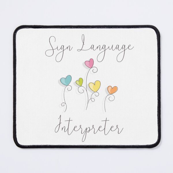 Item preview, Sign Language Interpreter, SLI, heart flowers, Appreciation gift, Thank you gift designed and sold by MAKEtoFIT.