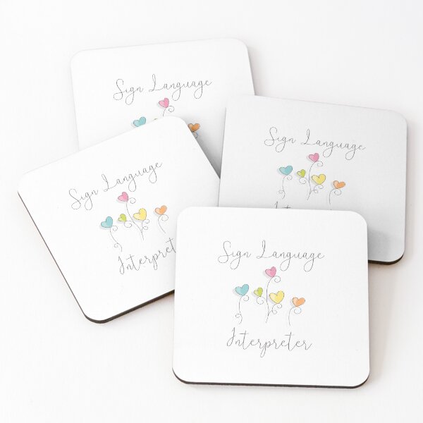 Item preview, Sign Language Interpreter, SLI, heart flowers, Appreciation gift, Thank you gift designed and sold by MAKEtoFIT.