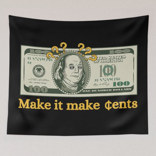 Item preview, Funny "Make it make cents" Confused Ben Franklin  designed and sold by Write-to-Rebel.