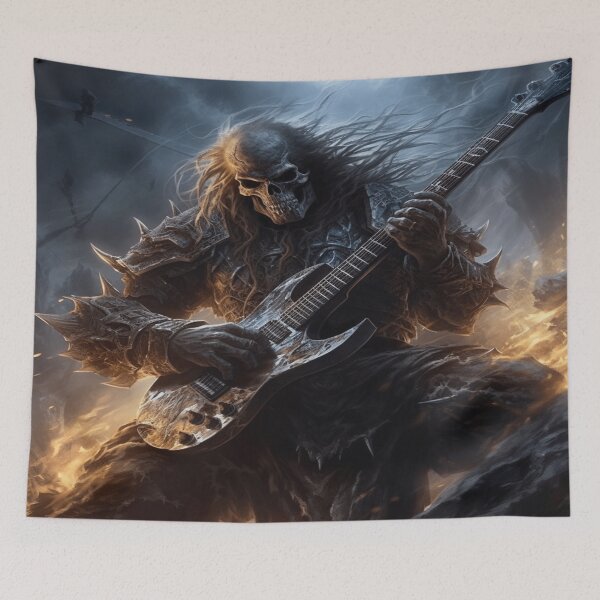 Item preview, Apocalyptic guitarist designed and sold by Foxclothier.