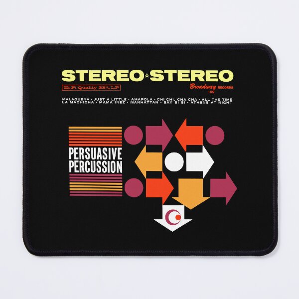 Item preview, PERSUASIVE PERCUSSION - RECORD SLEEVE designed and sold by ThrowbackAds.