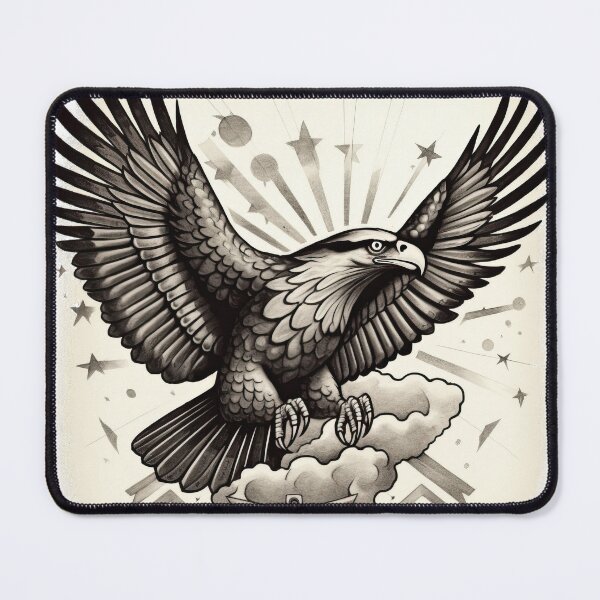 Item preview, Old School Eagle Tattoo Art 12 designed and sold by giggles-omg.
