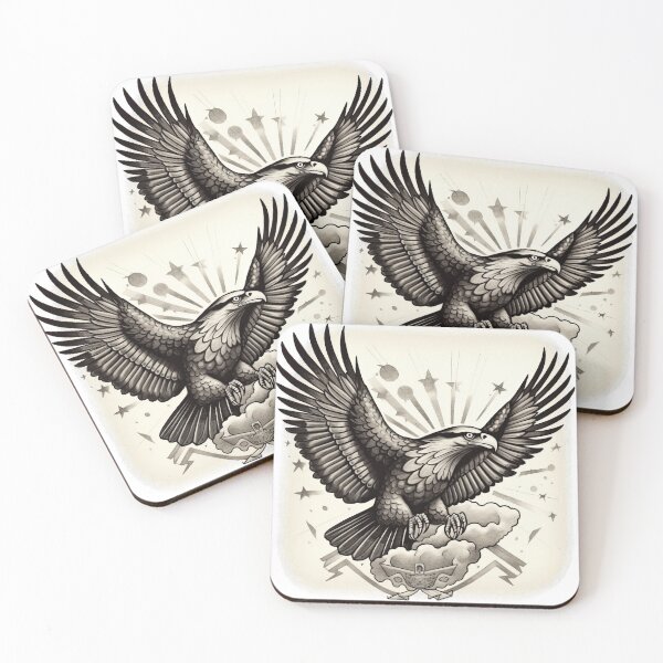 Item preview, Old School Eagle Tattoo Art 12 designed and sold by giggles-omg.