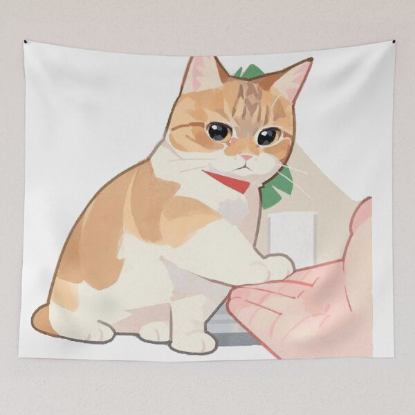 Item preview, Cute Kitten Gives A Paw To A Man designed and sold by Hot-Anime-.