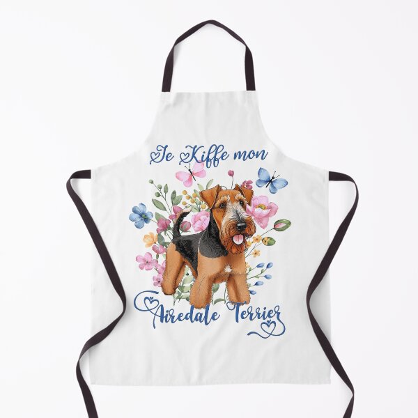 Item preview, Airedale Terrier dog (Waterside Terrier, Bingley Terrier, Working Terrier or Warfedale Terrier), I love my Airedale Terrier for terrier lovers, in French designed and sold by isaweb.