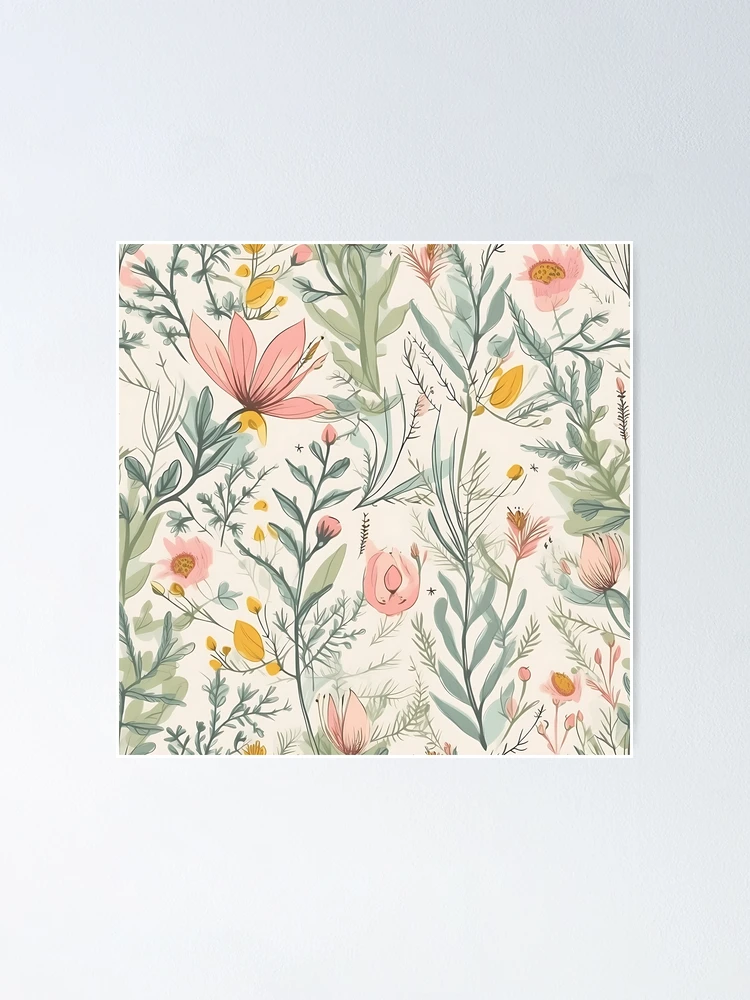 Thumbnail 1 of 3, Poster, Boho Spring Botanicals designed and sold by Artimpressionz.