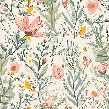 Artwork thumbnail, Boho Spring Botanicals by Artimpressionz