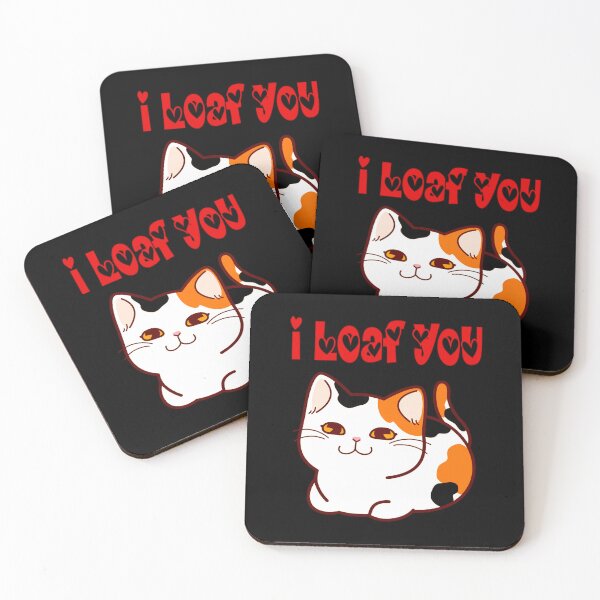 Item preview, I Loaf You Cat Pun Humor designed and sold by Atteestude.