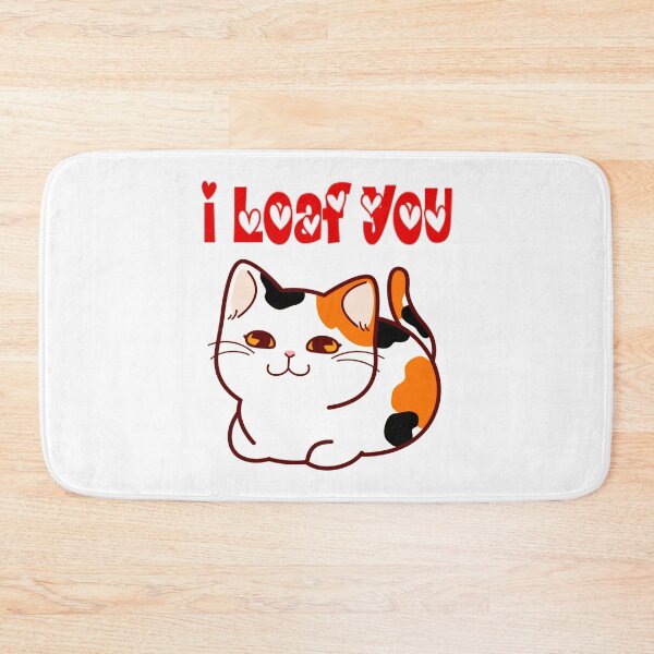 Item preview, I Loaf You Cat Pun Humor designed and sold by Atteestude.